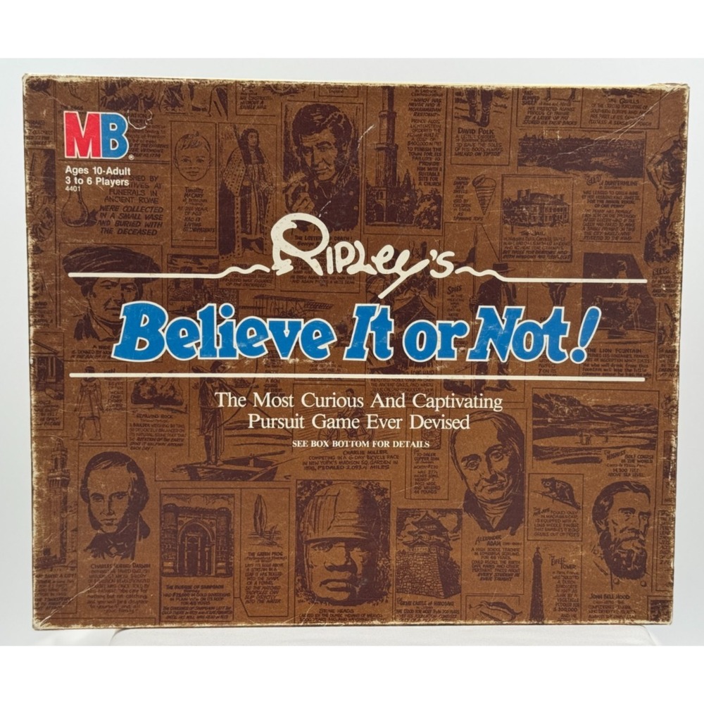 Vintage Ripley's Believe It or Not! Board Game - Complete - Milton Bradley